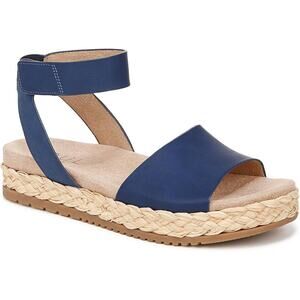 SOUL Naturalizer Womens Deara Platform Flat Sandals - 9.5 Medium  blue new